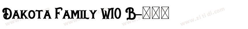 Dakota Family W10 B字体转换